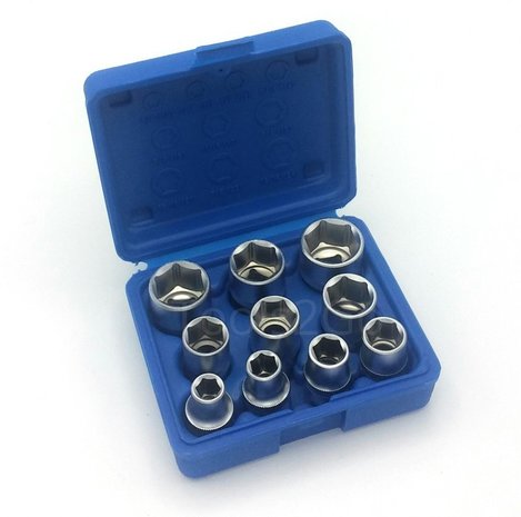 1/2 6-point Socket Set 10pc