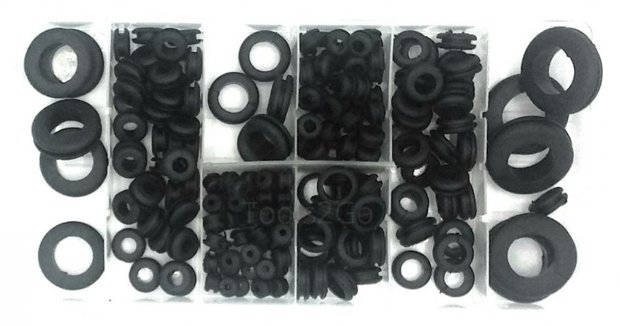 Rubber Grommet Assortment 180pc