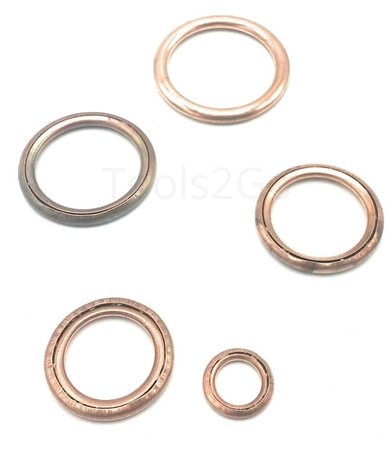 Copper Crush Washer Assortment 150pc