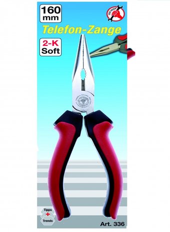 Long Nose Pliers, straight, 160 mm