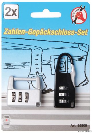 2-piece Combination Luggage Lock Set