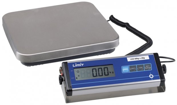 Electronic parcel scales 150kg, 450x350 mm
