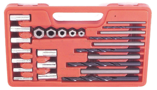 Screw Extractor Drill Bit and Guide Set 25pc