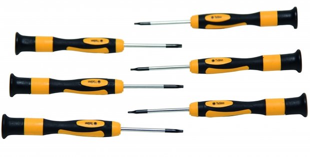 Precision Screwdriver Set T-Star (for Torx) 6 pcs