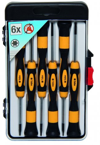 Precision Screwdriver Set T-Star (for Torx) 6 pcs