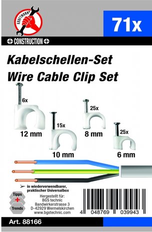 71-piece Cable Clamp Set