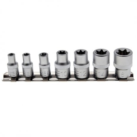 1/4  & 3/8 Star socket set 7pc