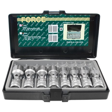 1/2 Universal socket set 8pc