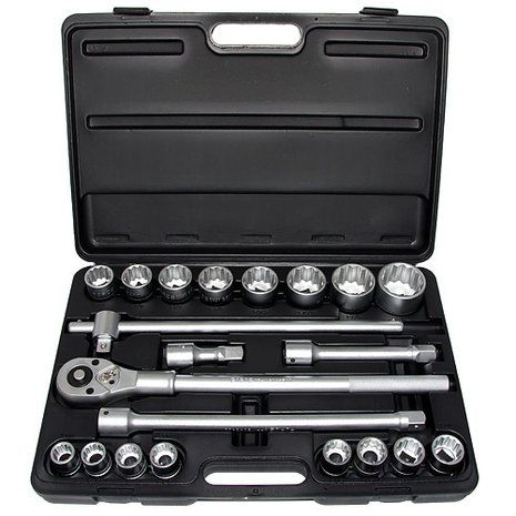 3/4 12pt. socket set 21pc