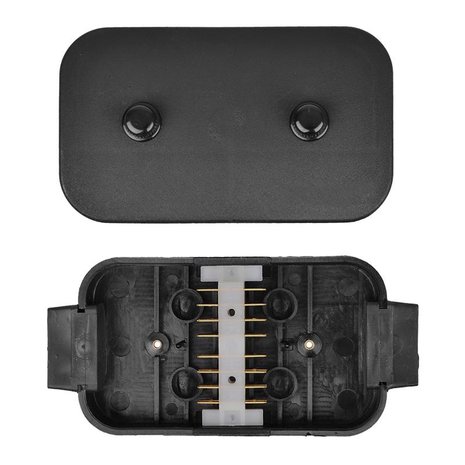 Junction box plastic 8x4-pole