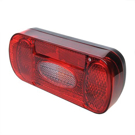 Rear lamp 6 function 215x100mm left round