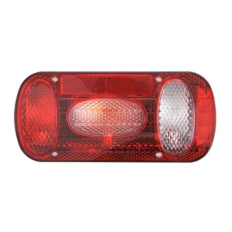 Rear lamp 6 function 215x100mm right round