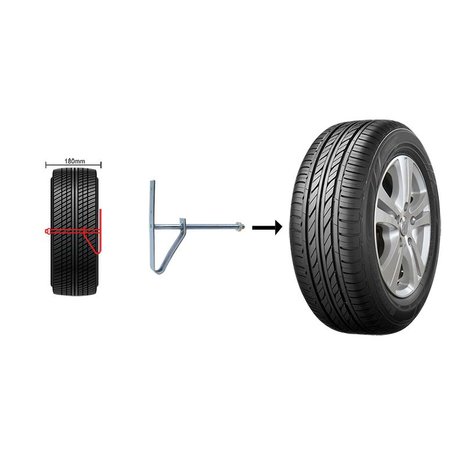Tyre holder set 2 pieces wall mount