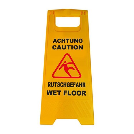 Warning sign Caution slippery floor