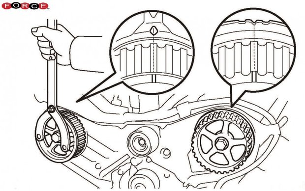 TOYOTA cam wrench tool kit