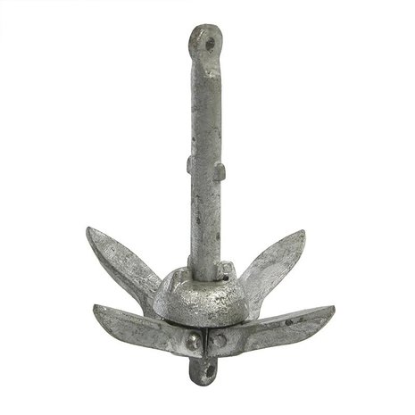 Folding anchor 0,7 kg, galvanized, egg-shaped head