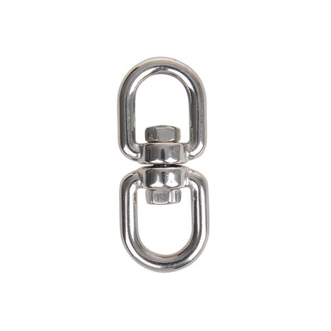 Swivel lock 6mm, A4 stainless steel AISI 316, eye/eye, 1,350 daN