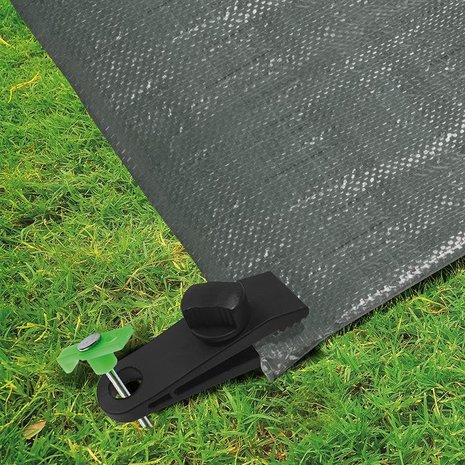 Tent carpet clips with screw - set of 4