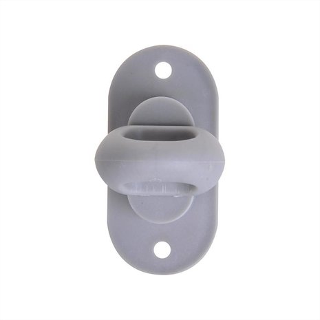Plastic twist lock for oval eye
