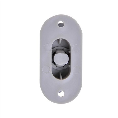 Plastic twist lock for oval eye