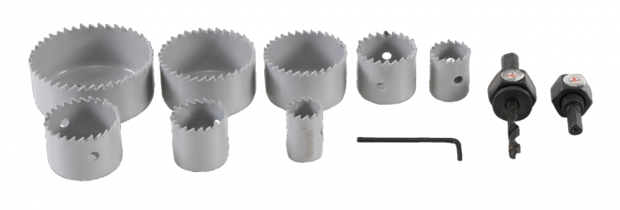 Hole saw set | Ø 19 - 64 mm | 11 pcs.