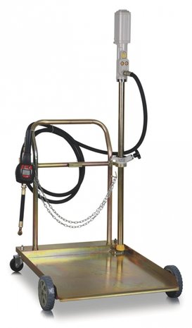 Mobile pneumatic oil pump 180-200 liter, manual gun