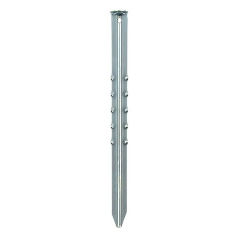 Tent peg 40cm ribbed metal