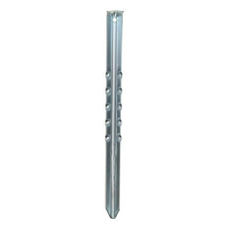 Tent peg 40cm ribbed metal