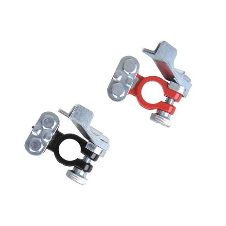 Battery terminal clamp set (+) and (-) with quick release red/black