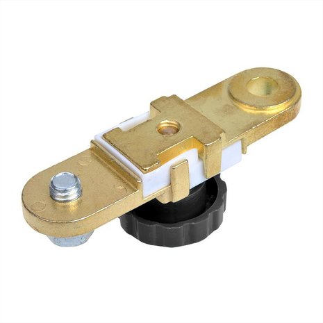 Battery terminal clamp (-) with circuit breaker flat