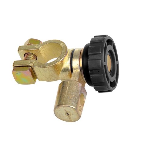 Battery terminal (-) with circuit breaker round