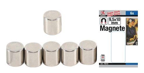 Magnetic set extra strong diameter 9.5 mm 6 pcs