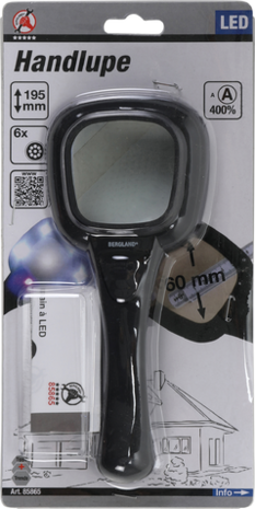 Hand magnifier LED