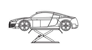 3 ton lifting table with 960 mm lifting height