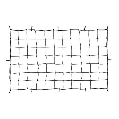 Elastic trailer and cargo net 90x150cm with plastic hooks