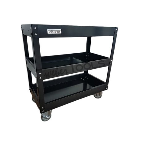 Three Shelf Steel Service Cart