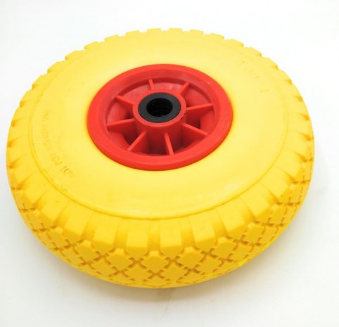 PU tyre with plastic rim 10- 3.00-4