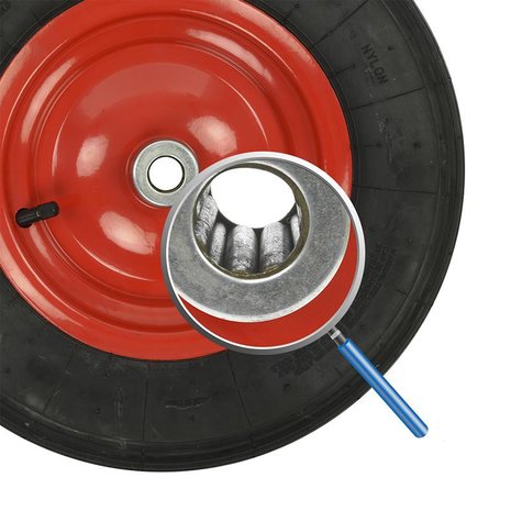 Pneumatic tire with metal rim 164.00-8
