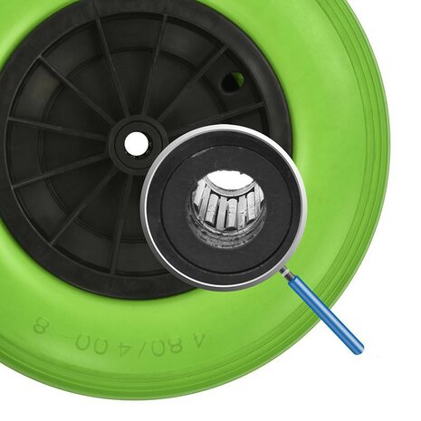 PU tyre with plastic rim 16- 4.00-8