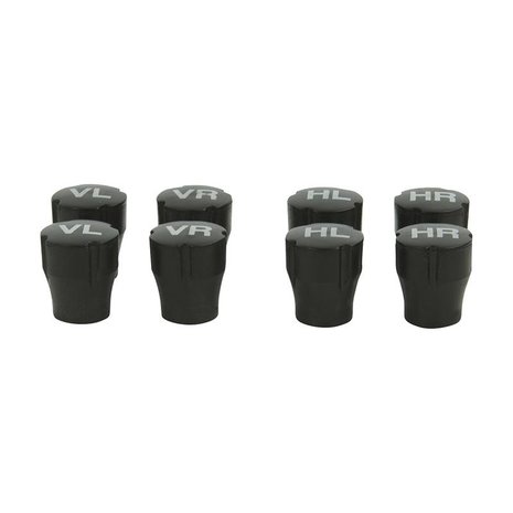 Tire marking valve caps - set of 8 pieces