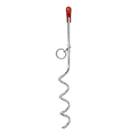 Corkscrew tether with handle