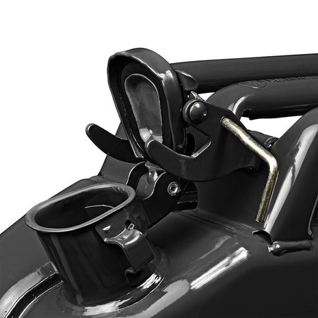 Jerry can 20L metal black UN- TuV/GS-approved