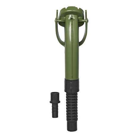Spout metal green flexible suitable for petrol diesel