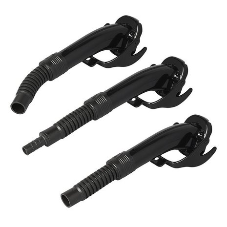 Spout metal black flexible suitable for petrol diesel