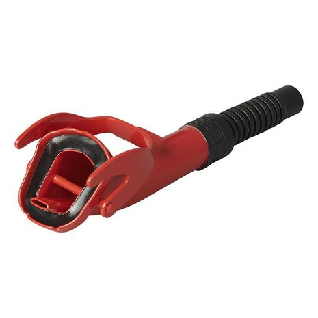 Spout metal red flexible suitable for petrol and diesel