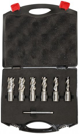 Set of core drills 6-piece 12 - 22mm