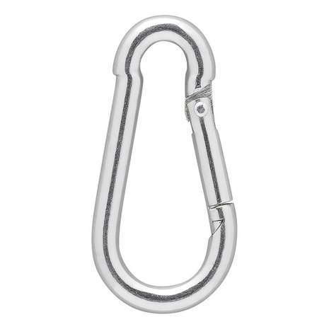 Carabine hook metal 5x50mm x4 pieces