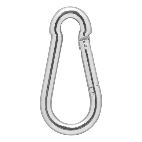 Carabine hook metal 6x60mm x4 pieces