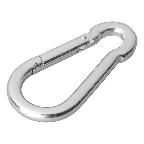 Carabiner metal 8x80mm x10 pieces