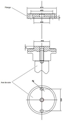 Manual circular saw diameter 315mm